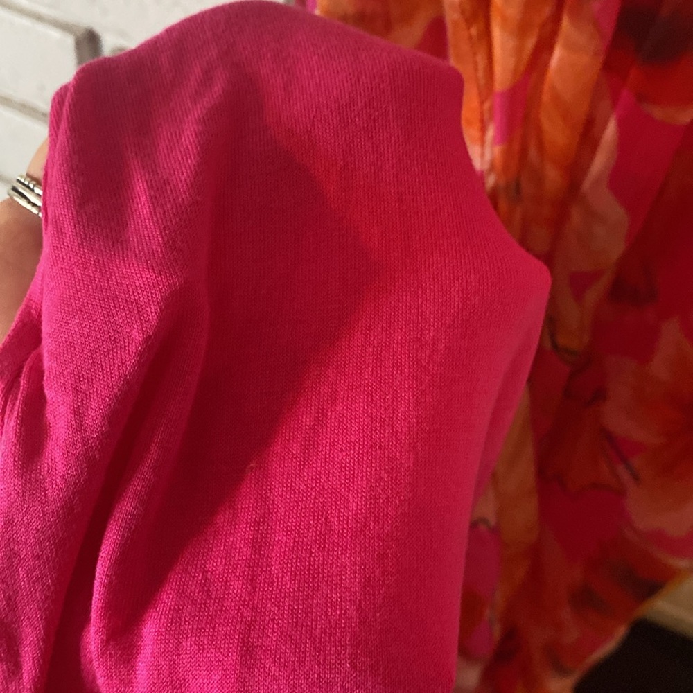 Lara G silk blend floral ruffle maxi dress MADE IN ITALY - Picture 9 of 11